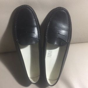 Black loafers